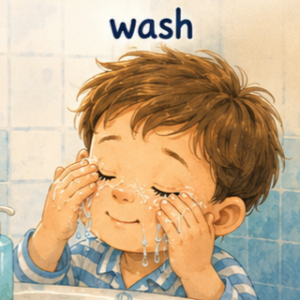 داستان كوتاه انگليسىwash my face